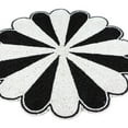 thumbnail image 2 of Big Top Bead Embroidered PlacematColor: Black &  WhiteSize: 14" RoundSet of 2, 2 of 5