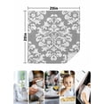 thumbnail image 4 of Baroque Grey Cloth Napkins Set of 6 Reusable Dinner Napkins, Vintage Damask Classic Floral Cocktail Napkin Washable Table Napkins for Wedding/Holiday Party/Baby Shower 20"x20", 4 of 7