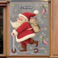 thumbnail image 4 of Pegatinas de ventana de Navidad, calcomanías de pared de copo de nieve de Papá Noel para habitaciones de niños, pegatinas de espejo de dormitorio, decoraciones para el hogar de Navidad y Año Nuevo, 4 of 4