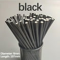 thumbnail image 2 of Snmubt Disposable Paper Straw Beverage Party Dessert Cake Decoration(50Pc) (Black), 2 of 2