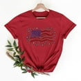 thumbnail image 2 of VerPetridure American Flag Shirts for Women 4th of July T Shirt Funny USA Print Crew Neck Tees Patriotic Casual Short Sleeve Tops, 2 of 7