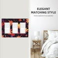 thumbnail image 5 of Maple Leaf Switch Cover Decorative Wall Plate 3-Gang Standard Size, 5 of 5