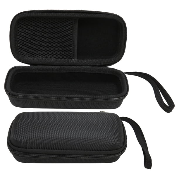 Estuche rígido estuche rígido de almacenamiento de viaje resistente y negro para afeitadora