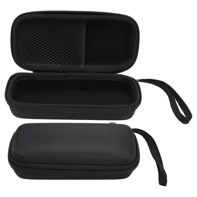 Estuche rígido estuche rígido de almacenamiento de viaje resistente y negro para afeitadora