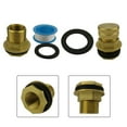 thumbnail image 2 of RANME Brass Male Garden Hose Bulkhead Fitting 1/2'' Female 3/4'' Ght Male Water Tank Connector Hex Head End Pipe Cap Kit, 2 of 8