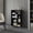 Black#0, variant on Living Room Cabinets Charco Bookcase in Melamine with Six Shelves, White,Wooden Cabinets