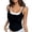 Black, variant on Womens Workout Tops 2 Piece Back Strap Integrated Bra Back Padding Womens Athletic Tops,Grey,One Size