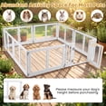 thumbnail image 3 of Vebreda 8-Panel Clear Plastic Dog Playpen with Secure Locking Door, Extra-Large See-Through Foldable Pet Pen for Puppies & Small Dogs, Indoor Exercise Fence, Easy-Clean Tool-Free Setup, 3 of 11