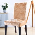 thumbnail image 3 of Neinkie Chair Covers for Dining Room - Stretch Chair Slipcovers Stretch Velvet Dining Chair Covers, Removable Washable Large Soft Dining Chair Slipcovers for Kitchen Home Restaurant, 3 of 7