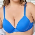 thumbnail image 2 of Fancifize Plus Size Women Push Up Bras Seamless Underwire Full Coverage Breathable Soft Comfort Everyday Bra, 2 of 5