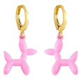 thumbnail image 4 of Cute Small Balloon Dog Drop Earring Dainty Enamel Cartoon--Purple|Model code5660 Purple, 4 of 4