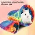 thumbnail image 3 of Visland Cozy Hamster Sleeping Bag Warm Cute Thickened Design Little Rabbit Versatile Plush Autumn Winter Nest, 3 of 7