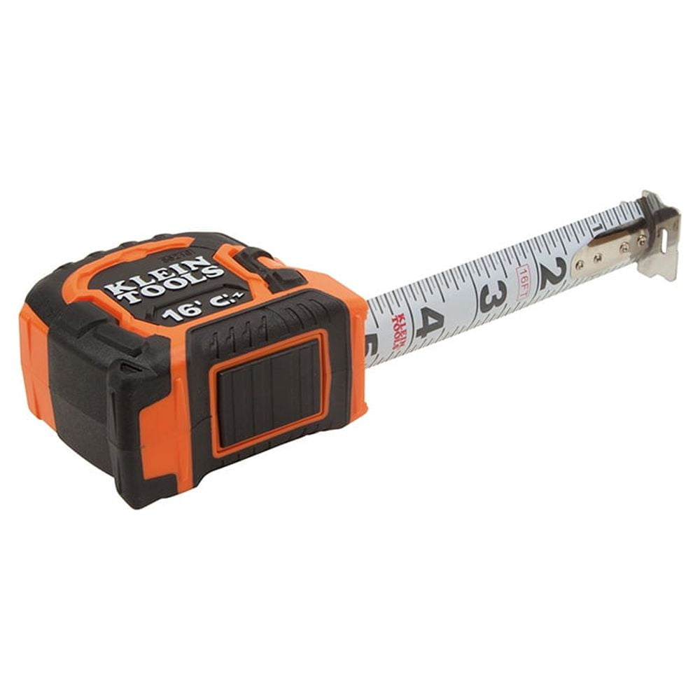 Klein Tools 86216 Double Hook Magnetic Tape Measure, 16-Foot