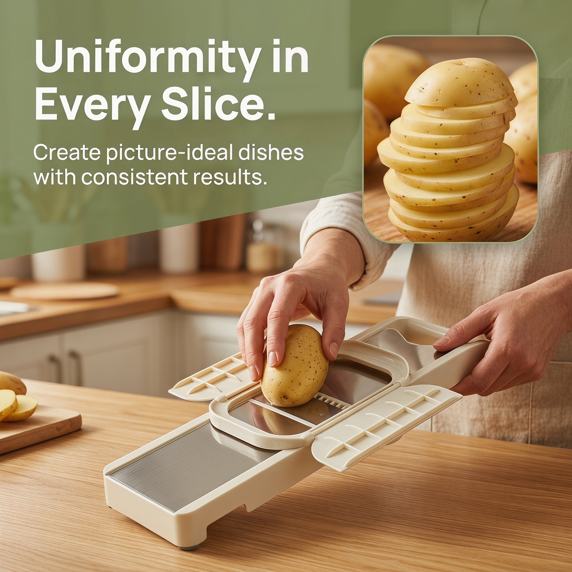 Unique Bargains Plastic Rust-Free Steel Slicer with Ergonomic Handle 2 in 1(E) 14.8"x3.9"