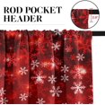 thumbnail image 6 of Christmas Snowflakes Kitchen Curtains Window Curtains and Valances Set 36 Inch, Red Snow Tree Winter Xmas Short Tier Curtain, Merry Christmas Small Kitchen Decor, 6 of 7
