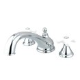 thumbnail image 1 of Kingston Brass KS5531PX 8 Inch -18 Inch Widespread Roman Tub Filler - Polished Chrome, 1 of 1