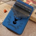 thumbnail image 5 of Piano de pulgar Kalimba de 17 teclas; Martillo de afinación, cubiertas para dedos, pegatinas para llaves y más incluidos; Regalo de Navidad, 5 of 5