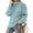 Aqua Blue, variant on Women's Turtleneck Batwing Sleeve Loose Oversized Chunky Knitted Pullover Sweater Jumper Tops for Christmas, parties, holidays, New Year