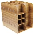 thumbnail image 3 of A4 A5 File Folder Racks Storage Paper Organizer Tray Wood Mail Sorter Desk Book Shelf Pen Ipad Document Display Holder Accessories Stroage Caddy Brackets Cube Home Workspace Bookcase Office Supplies, 3 of 6