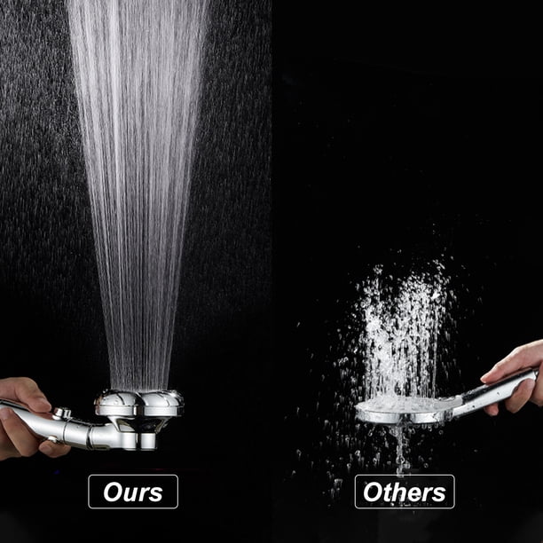 Amdohai 3 Spray Settings Shower Head with ON/Off Pause Switch Water ...