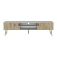 thumbnail image 2 of Knubmt Wood TV Cabinet for TVs up to 71", Media Console with Drawers and Open Shelves, TV Stand for Living Room, 2 of 7