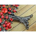 thumbnail image 3 of Ruby Red Crystal Rhinestone Fall Cherry Bloom Flower Blossom Oak Tree Pin Brooch, 3 of 4