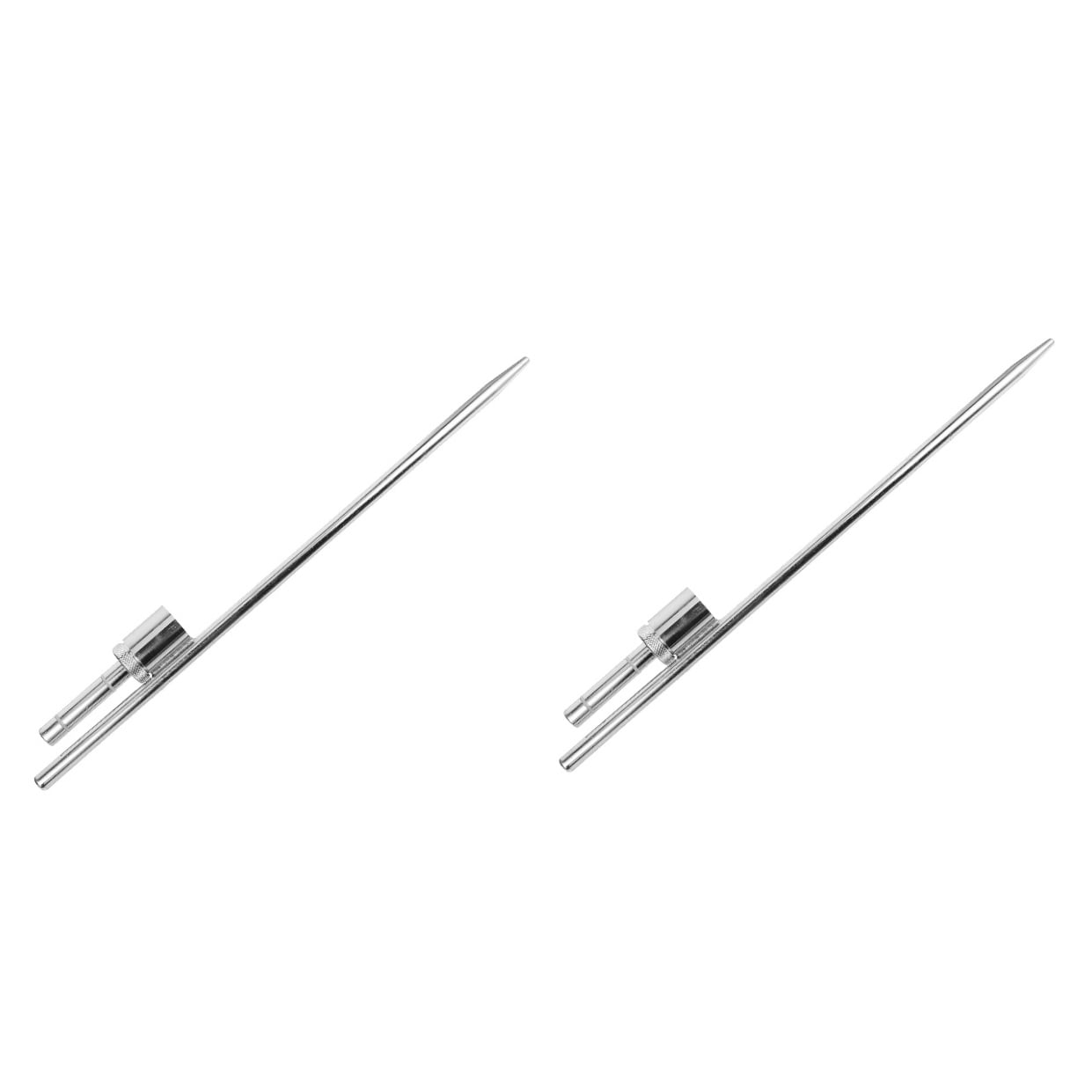 HOMEMAXS 2pcs Inserting Flag Base Sign Flag Stand Beach Flags Pole Base Metal Flagpole Beach Flags Base