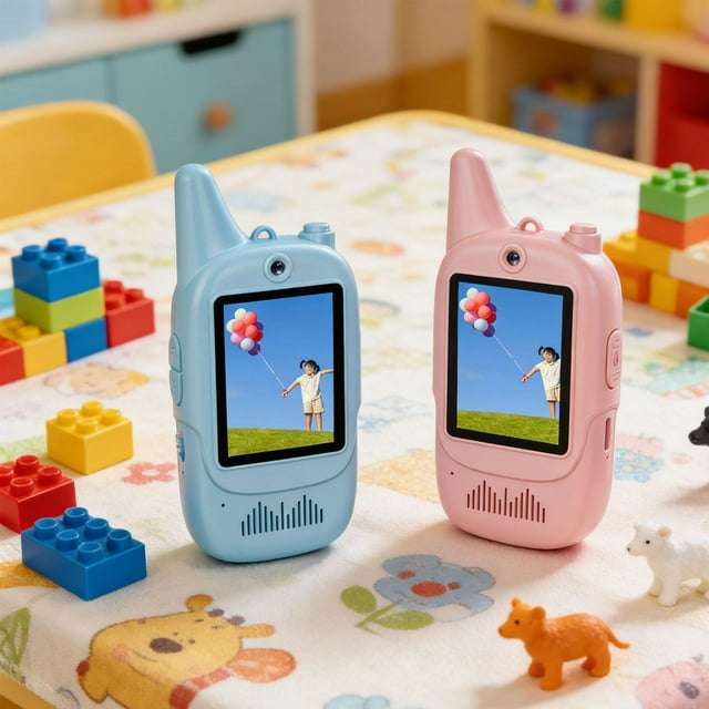 2x Walkie Talkie Para Niños Recargables Para Niños De 4, 5, 6, 7 Y 8 Años