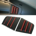 thumbnail image 4 of Side Window Louver, Simple Installation Anti Scratch Rustproof 1 Pair Air Vent Scoop Shades Cover Blind Metal  For Car Black, 4 of 8