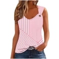 thumbnail image 2 of Karight Tank Tops for Women 2026 Trendy Summer V Neck Sleeveless T Shirts Spring Clothes Casual Loose Blouses, 2 of 5