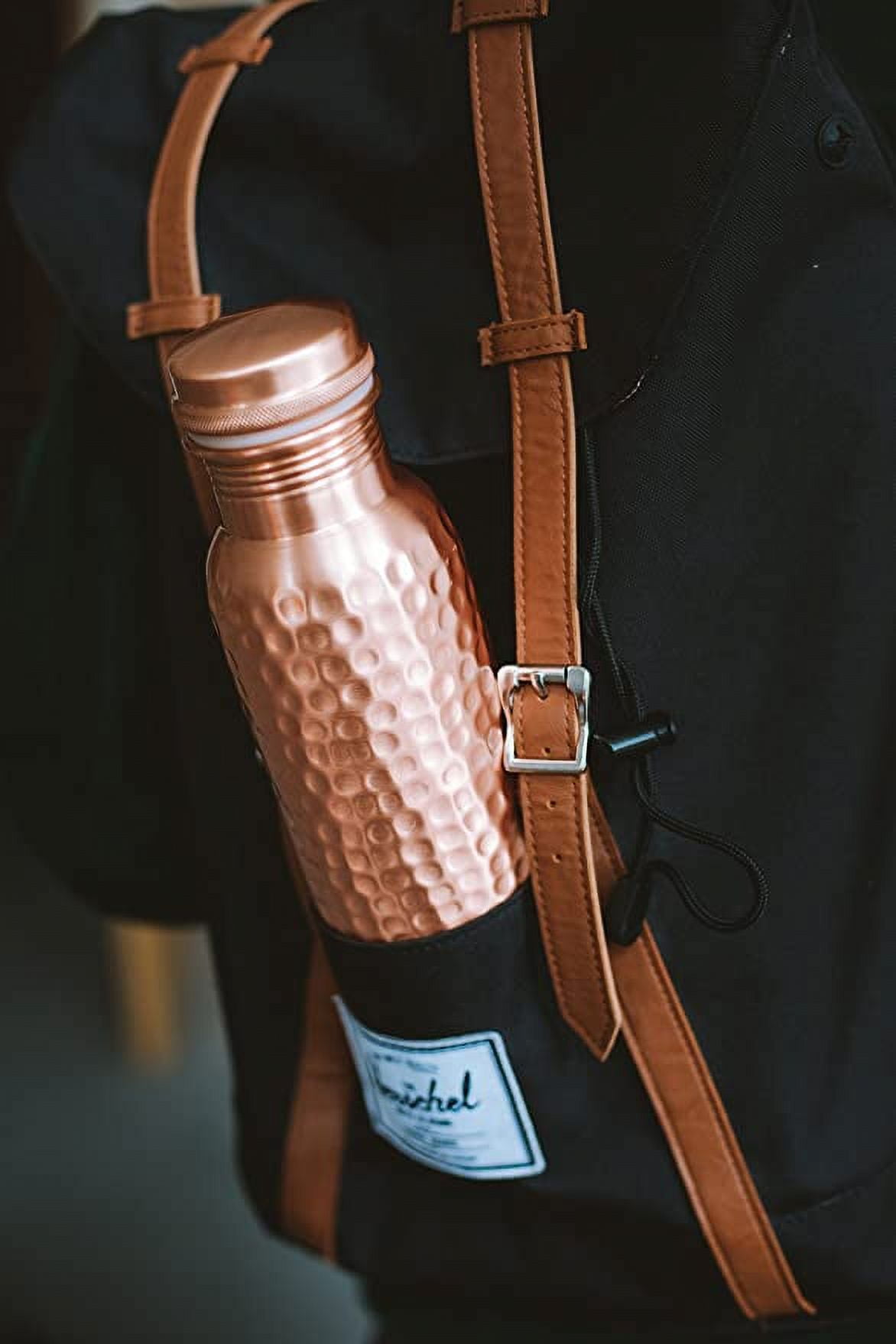 Perilla Home 100% Hammered (1 Litre ) Pure Copper Bottle With Leak Proof Contains Ayurveda Health Benefits For Drinking Water For Men Women Gym Yoga |Travelling | Hiking | Indoor | Outdoor | Office |