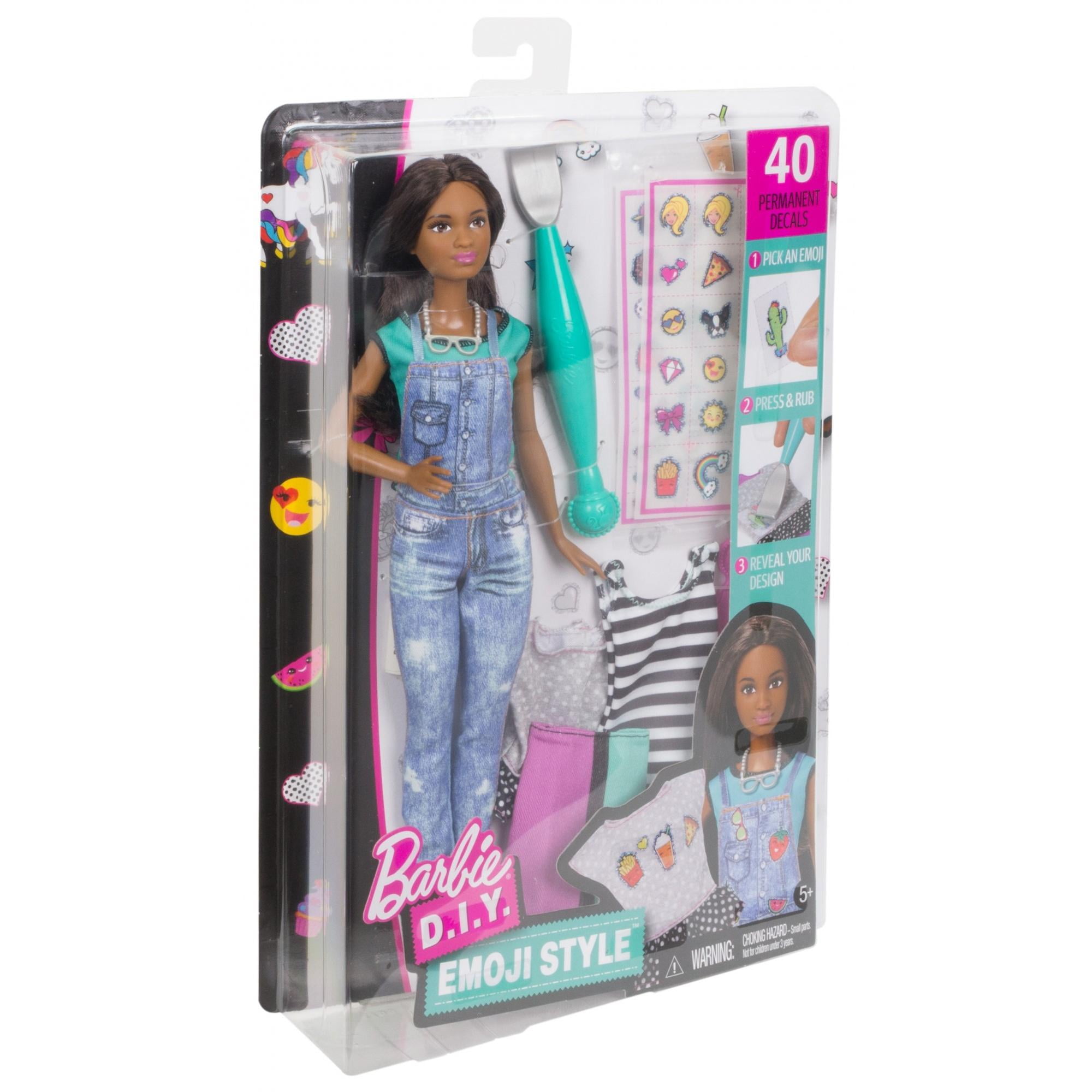 barbie diy emoji style doll