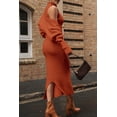 thumbnail image 2 of PRETTYGARDEN Conjunto de Punto de 2 Piezas Otoño Vestido Naranja Talla M, 2 of 8
