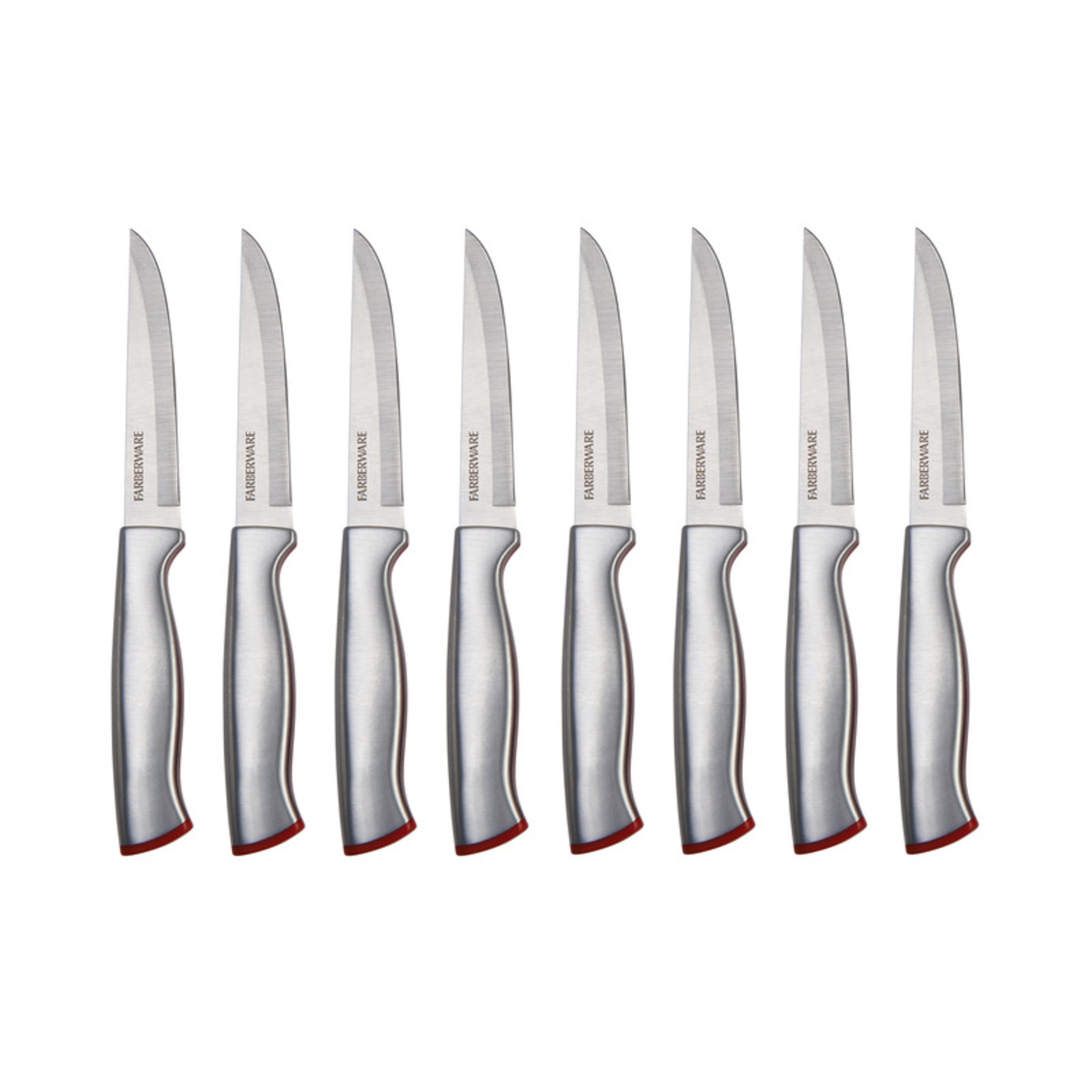 Farberware Edgekeeper Delrin Cutlery Set, 15-Piece, Red