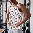 thumbnail image 6 of Haiem Cute Dinosaur Men Workout Tank Top Gym Bodybuilding Sleeveless Muscle T Shirts Athletic Tank Breathable Workout Shirt-3X-Large, 6 of 8