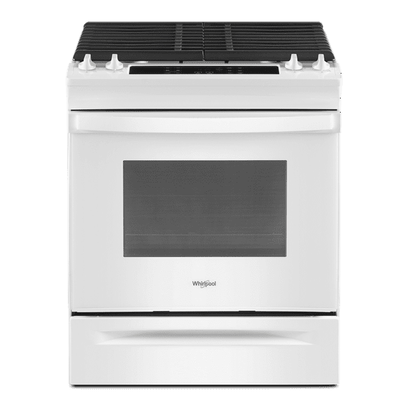 WHIRLPOOL WEG515S0LW 30" free standing gas range