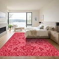 thumbnail image 3 of ODIKA 4'x6' Machine Washable Non-Slip Area Rug, Oriental Red High Traffic Rug, Red, 1050864, 3 of 7