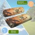 thumbnail image 6 of Binienty Palm Tree Golf Cart Seat Covers 2-Pack, Elastic Towel Protector for 2-Passenger EZGO TXT/RXV & Club Car DS, Non-Slip Washable Fabric Keeps Seats Cool, 6 of 8