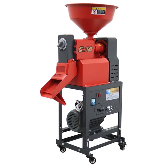 Electric Rice Milling Machine Rice Sheller Rice Grain Peeling Huller 220V 130-170kg/h with Caster