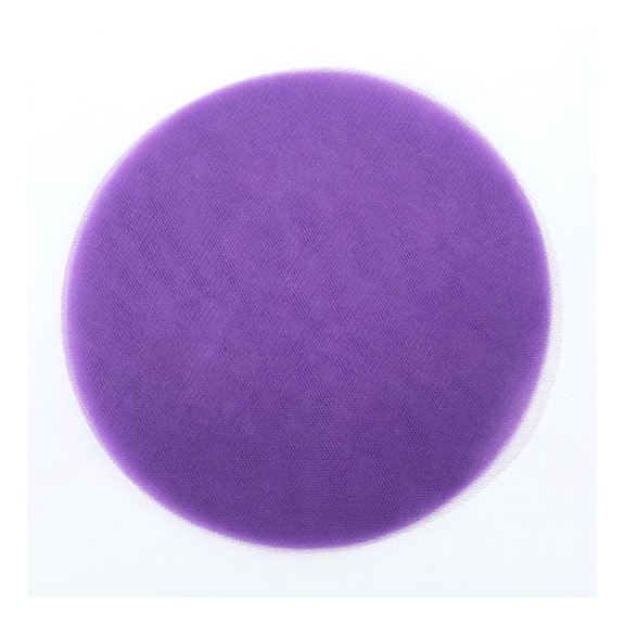 Purple 9" Nylon Tulle Circles - 25 Pack