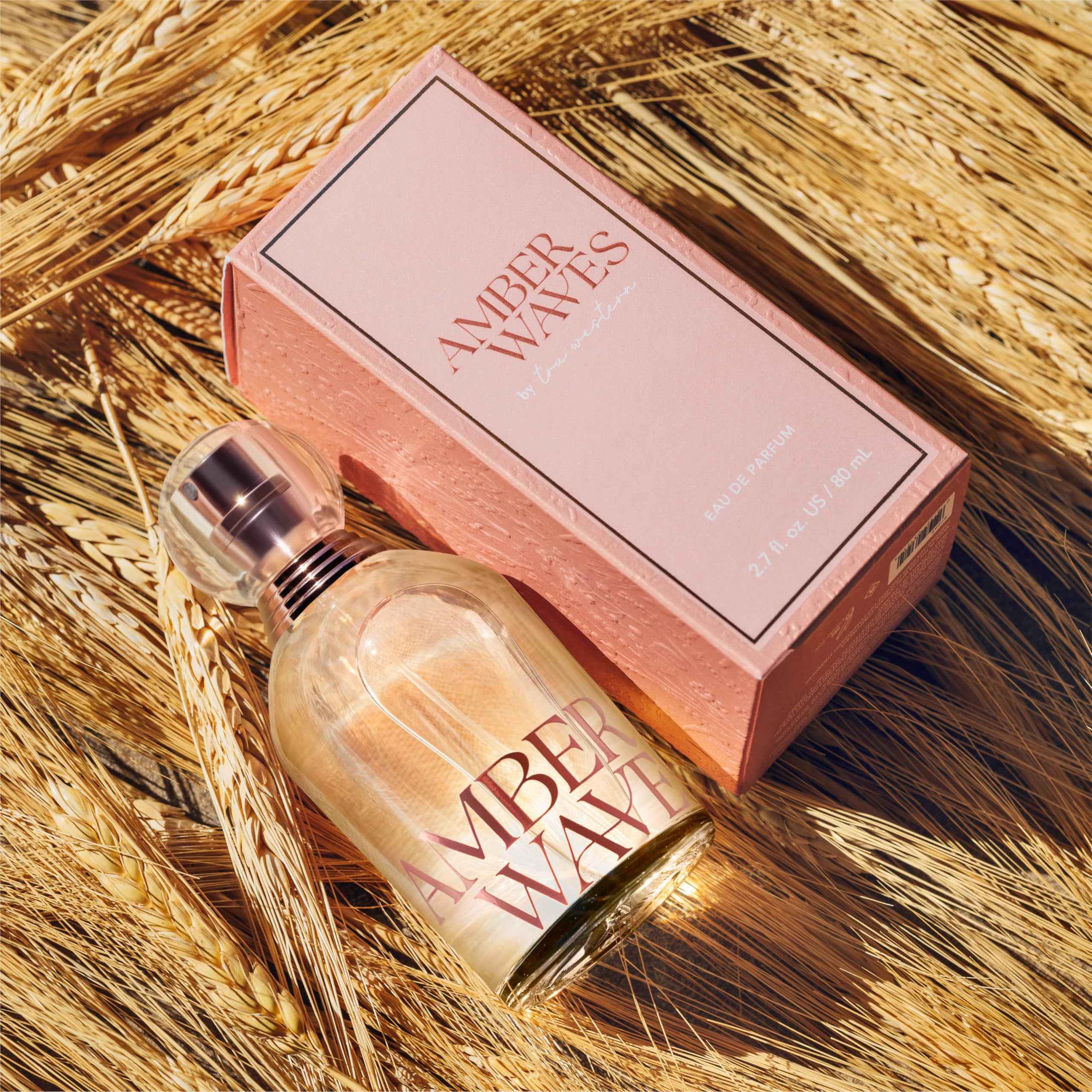Tru Fragrance Amber Waves Eau de Parfum, 2.7 fl oz, Bold & Earthy Scent, Fig, Vanilla, Sandalwood, Cedar