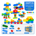 thumbnail image 2 of 200 Piezas Bloques Grandes Juguetes Para Niños, Juego de Partículas Multifunción, Bloques de Construcción, Mesa, Ensamblar Bloques, Juguete de Regalo Portátil, 2 of 10