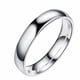thumbnail image 1 of Anillos para mujer, regalos para mujer, acero inoxidable de 4 mm, titanio, acero, joyería para parejas, talla 5-12, anillo de acero, 1 of 3
