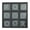 Black Solid Tic Tac Toe Square 8" x 8" x 1", variant on DecMode 10" x 2" Dark Brown Wooden Tic Tac Toe Block Game Set with Light Wood Pieces, 1-Piece
