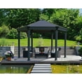 thumbnail image 4 of Canopia by Palram Roma 12 ft. x 14 ft. Gazebo Kit - Grey, 4 of 9