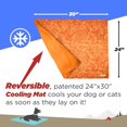 thumbnail image 2 of Reversible Cooling Pet Mat, Medium, 24" x 30", Navy and Teal, 2 of 5