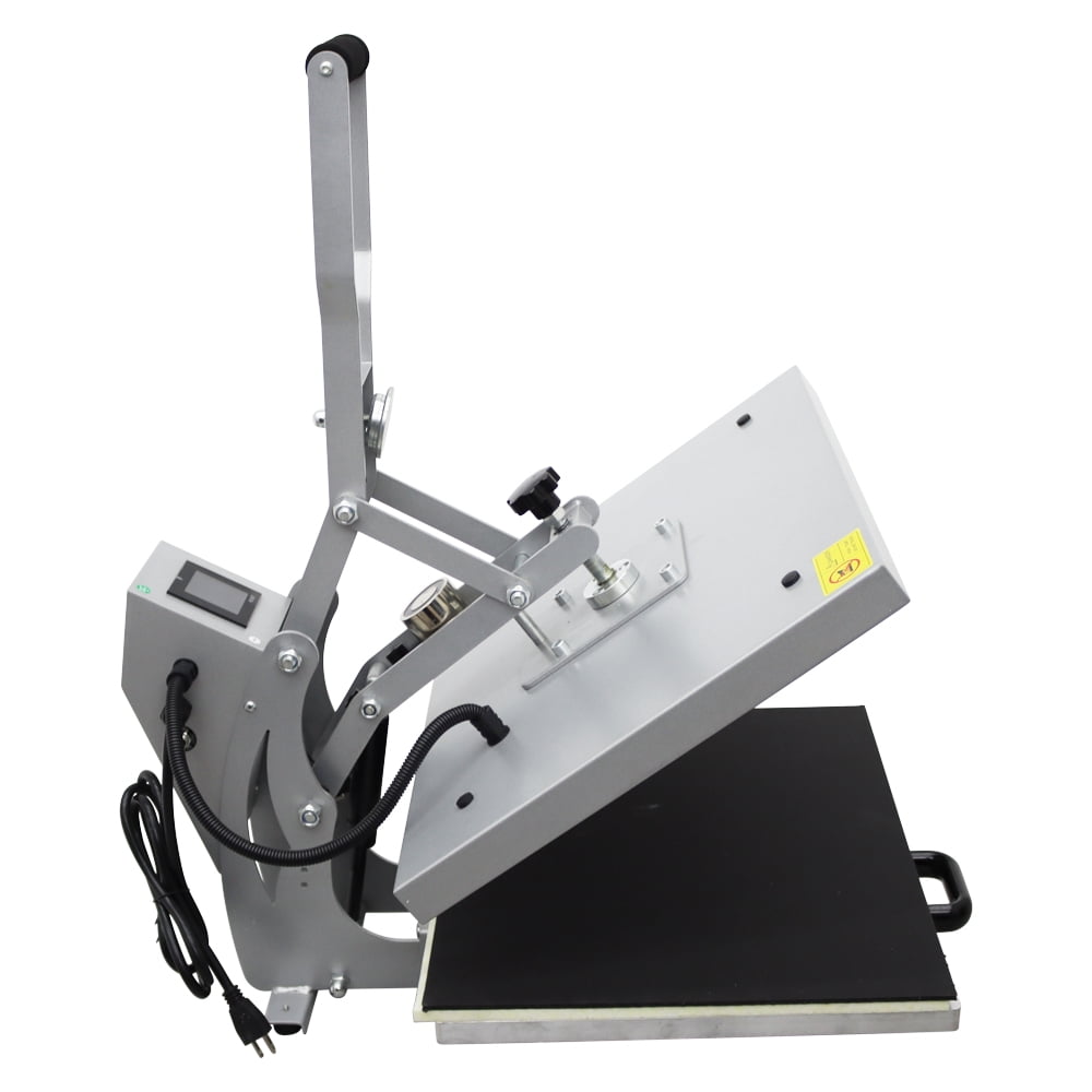 INTBUYING 16x20in Flat Heat Press Machine Magnetic Semi-Auto Heat Sublimation Transfer for Cloth Printing