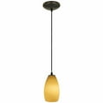 thumbnail image 3 of 28012-3c-orb/mya Access Lighting Champagne-One Light Glass Pendant with Cord-5 Inches Wide by 9 Inches Tall-Oil Rubbed Bronze Finish-Maya Glass, 3 of 5