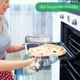 thumbnail image 7 of ALAZA Christmas Santa with Deers Pot Holders Set of 2 Heat Resistant Kitchen Oven Mitts, 7 of 7