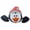 D, variant on Huadaliy Christmas Yard Signs Cute Snowman Fence Peeker Xmas Party Favors (Snowman)